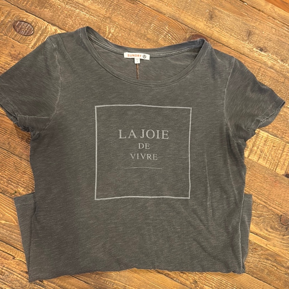 Sunday Women Gray T-Shirt